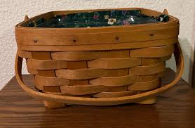 Longaberger 1995 Sweetheart Berry Basket With Plaid Liner ...