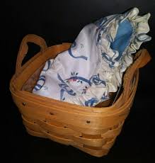 Longaberger Sweet Basil Booking Basket Complete Set MINT ...