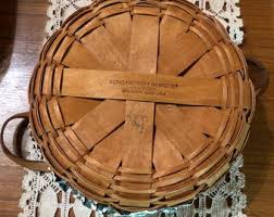 Longaberger 1993 Gathering Market Basket Christmas Holiday Holly Berry Ruffled Garter W/bow Maple Country Cottage Farmhouse Grand Millennial - Etsy