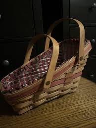 Longaberger Yuletide Traditions Red Christmas Basket SET ...