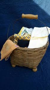 Basket Vintage Wire Handled Footed Plant or Utility Vessel by Antiquesandvaria - Etsy