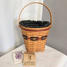 Longaberger | Accents | Longaberger Shades Of Autumn Wall Basket Harvest Liner Plastic Insert Tag 993 | Poshmark