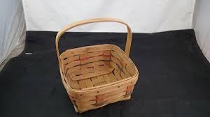 1987 Longaberger medium Basket W/single stationary Handle ...