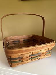 Longaberger 1990 Shades of Autumn Pie Basket 12”x12”x10 ...