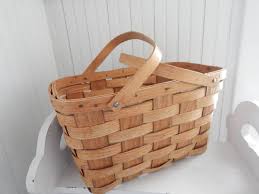 Vintage Basketville Picnic Basket – Hickory Splint Pie ...