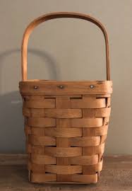 Longaberger 1990 Medium Peg Basket with Fixed Handle 5 in x ...