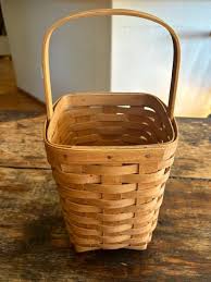 Vintage 1993 Longaberger Handwoven Wooden Basket | Made in ...