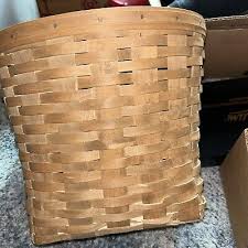 Vtg Longaberger 15” Round Basket. Signed And Dated. Handle ...