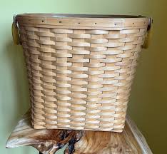 Large Longaberger Oval Waste Basket - Etsy Norway