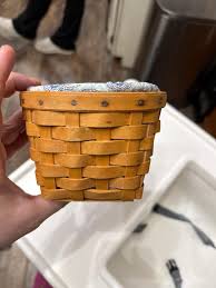 Longaberger oregano basket with liner and | Mercari