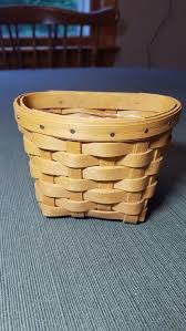 1999 Longaberger Oregano Booking Basket W/ Plastic Protector ...