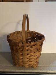 Hand Woven Oak Basket Round | eBay