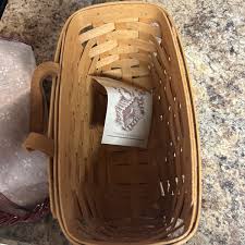 Vintage Longaberger Small Key Basket With Removable Fabric ...