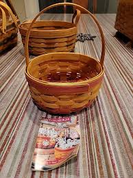 Longaberger The Original Mini Basket House Miniatures Pink ...