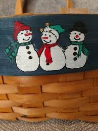 Let It Snow 8" X 4" Christmas Basket | eBay