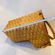 1 Peterboro Basket Co Stair Basket USA MADE 15" tall 9"x16" VTG RARE 2-HANDLED | eBay