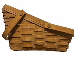 Vintage 1994 Longaberger Slanted Basket 13” X 8” High Signed | eBay