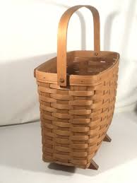Longaberger Footed Magazine Basket Vintage 1992 Made in USA ...