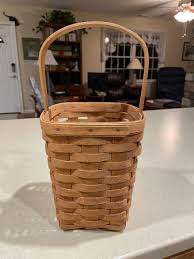 Longaberger Tall Square Basket with Handle Great Christmas ...