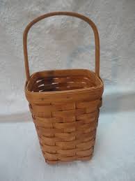 Vintage Maple Wood Handwoven Wine Basket by Longaberger ...