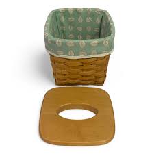 Lot - Longaberger Tissue Basket With Liner & Lid