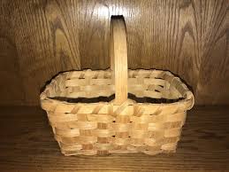hand woven basket with handle Unlined Natural Storage Weaved ...