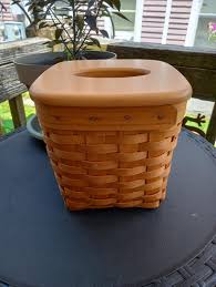 Vintage | 1997 LONGABERGER BASKET | Tissue Basket | Signed - Etsy