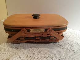 Longaberger 1996 Holiday Cheer Christmas Basket W/Lid | eBay