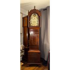 Late 18th-Early 19th Century Scottish Grandfather Clock With Inlaid Case | Chairish