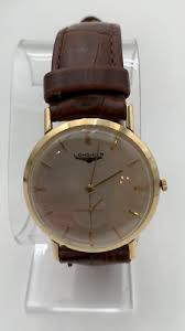 Longines Men's Watch Vintage Solid 14k Yellow Gold Case ...