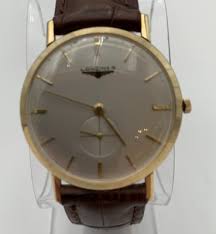 Longines Men's Watch Vintage Solid 14k Yellow Gold Case ...