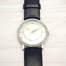 Vintage Longines 18k White Gold Diamond Bezel Manual Wind ...