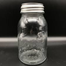 VINTAGE CLEAR PRESTO SUPREME MASON QUART GLASS CANNING PRESERVE JAR Mark P-EA 13 - Cyber Dutchman