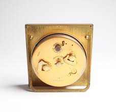 Vintage Looping Brass Alarm Clock: Swiss Made, 15 Jewels, 8 ...