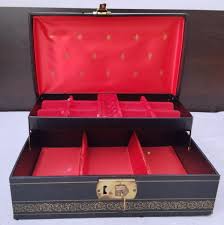 Vintage Leather Box Jewelry Case with Key Collectible Gift ...