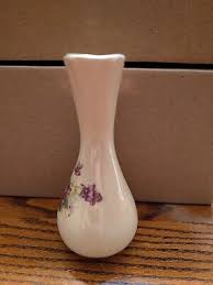 Vintage Hand painted Pitcher/ Vase ceramic Purple Pansies | eBay