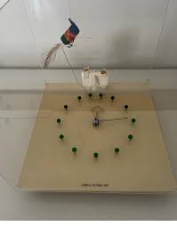 Lorenz Action Art Clock Top Design 1980s at 1stDibs