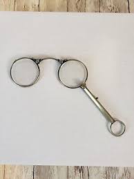 Vintage Lorgnette Folding Glasses Spectacles Mechanical ...