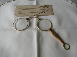 Antyque Victorian Folding LORGNETTE EYEGLASSES, Gold ...