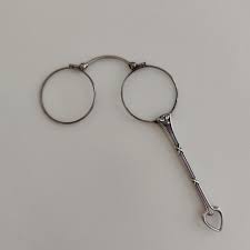 Antique Sterling Silver Lorgnette With Ornate Handle Folding ...