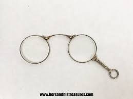 1920's S&L Sterling Silver Folding Lorgnette Glasses Or ...