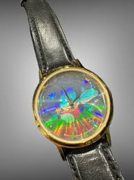 Vintage Lorus Mickey Mouse Watch Women Gold Tone Holographic Dial | eBay