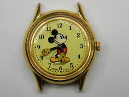 NICE LORUS MICKEY MOUSE V515 GOLD TONE QUARTZ CHILD WATCH ...