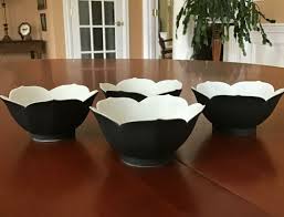 Japanese Porcelain ATC Lotus Flower Bowls Set of 4 | eBay