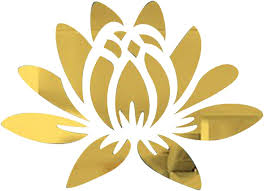 Amazon.com: CREATCABIN 3D Acrylic Mirror Wall Sticker Lotus ...