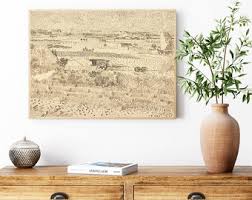 Vintage Art Landscape Painting, Van Gogh Art Prints, Landscape Sketch Print, PRINTABLE Art, Artwork Reproduction, Digitally Enhanced - Etsy