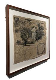 Don Pollack - New France and Labrador - Graphite Drawing, Landscape, On Antiqued Map For Sale at 1stDibs | new france drawing, planted collective natick, don pollack news