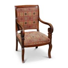 1 Louis-Philippe walnut armchair. Used fabric. Around 1830 ...