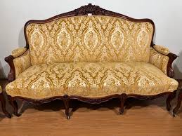 Sold at Auction: Vic Walnut Lounge Suite