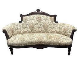 Victorian Mahogany Face Carved Sofa Upholstered In Mohair